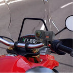 شاحن دراجة نارية 3 في 1 مع شحن سريع ، فولتميتر و ترمومتر